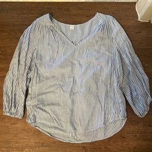 Blue and white Stripped blouse